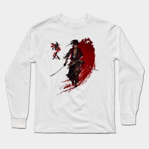 Ronin Long Sleeve T-Shirt by juyodesign